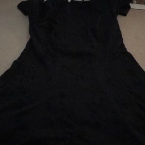 Simply verá verá wang 3/4 sleeve black dress